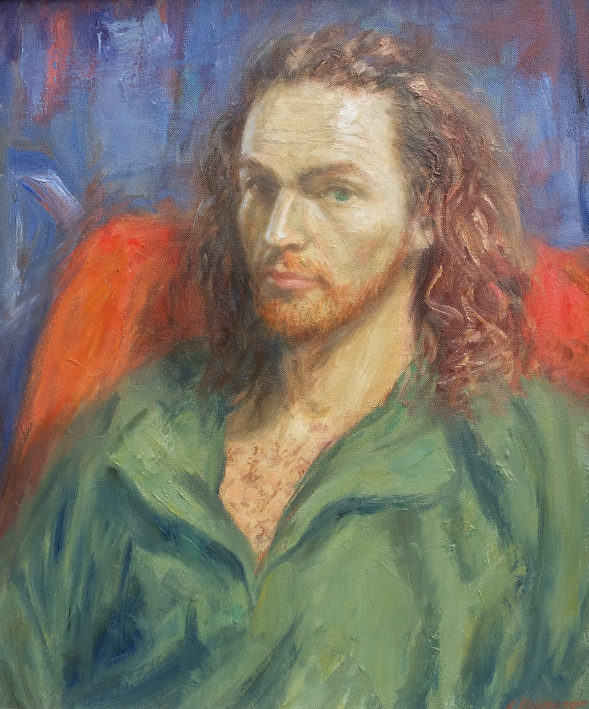 portrait, oil, Aran
