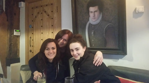 Julie, Ilona and Eliesha with Sid Vicious Looking on.