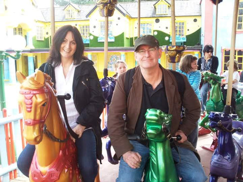 Julie and I on a Carousel