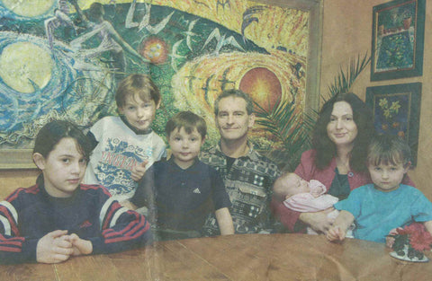 With the Family in December 2000.